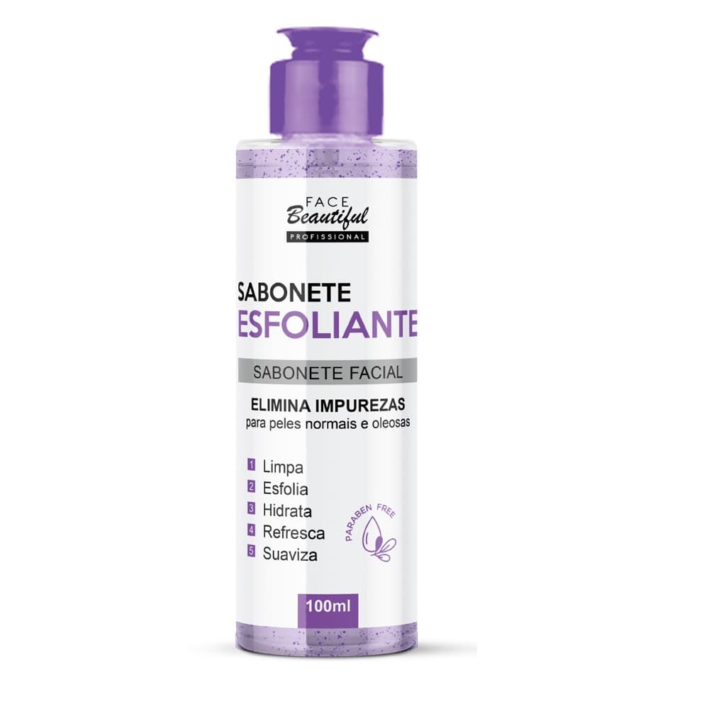 Sabonete Esfoliante Facial Limpeza Profunda Face Beautiful  100ml