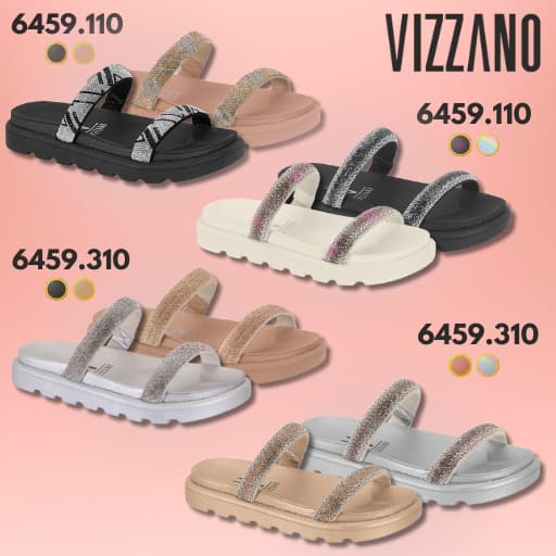 Sandália  feminina Birken Papete Vizzano Confortável tam 34 ao 40