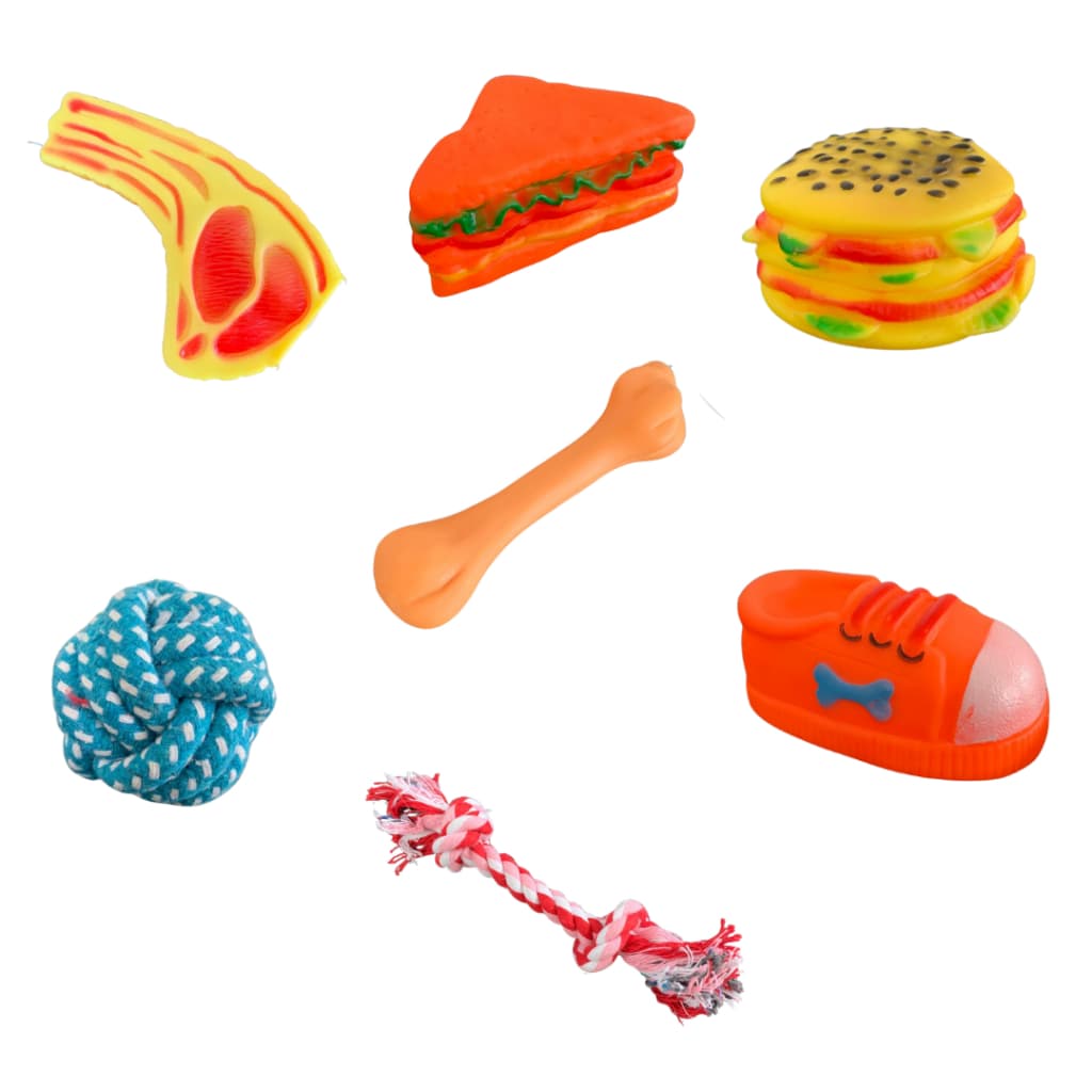 Kit Brinquedo Cachorro Pet Pequeno Porte Brinquedinho Pet Mordedor