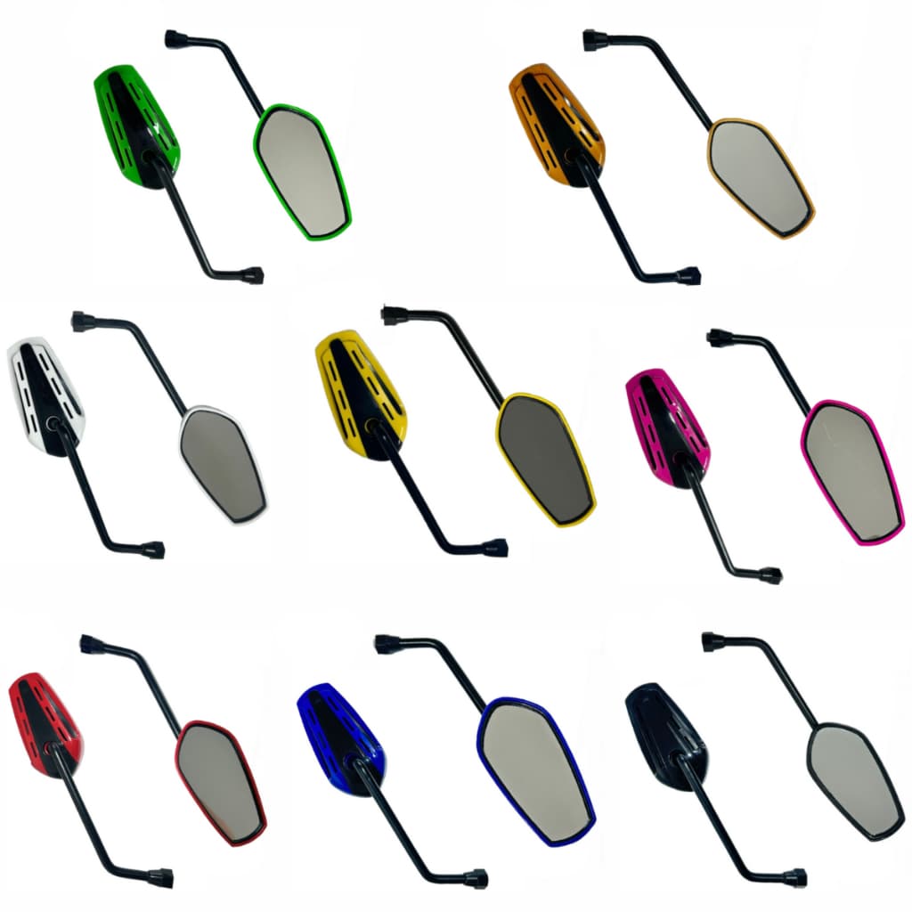 Retrovisor Original GVS GTX Moto ou Bike Lente Plana Diversas Cores Par