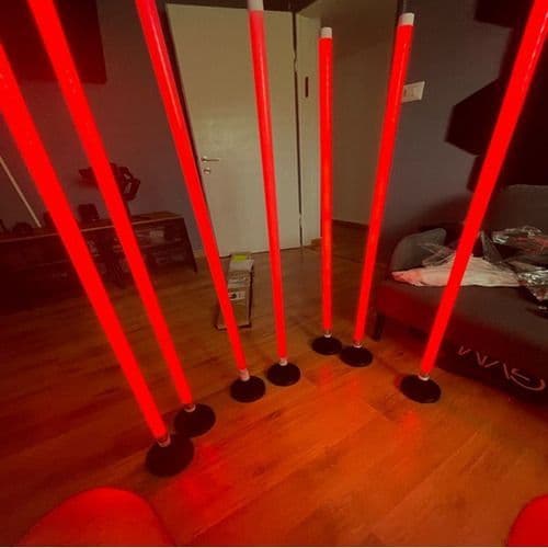 Kit 25 Lâmpadas Led Tubular Coloridas 10w T8 60 Cm Luz AZUL VERDE VERMELHA ROSA ROXA LARANJA