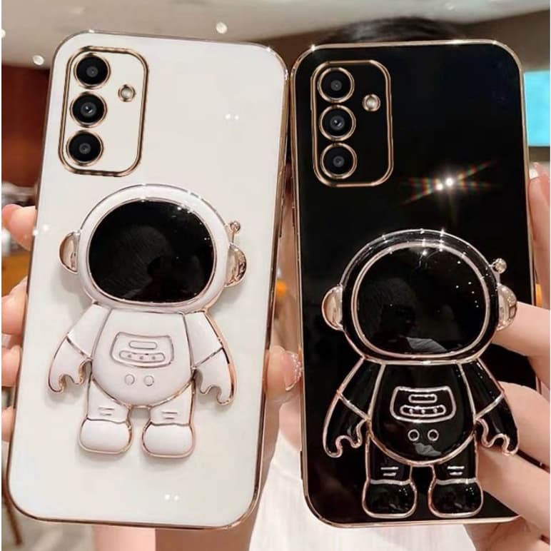 Capinha de Celular Luxuosa Suporte Astronauta Samsung M12/M13/M14/M15/M23/M32/M33/M53/M54/M55