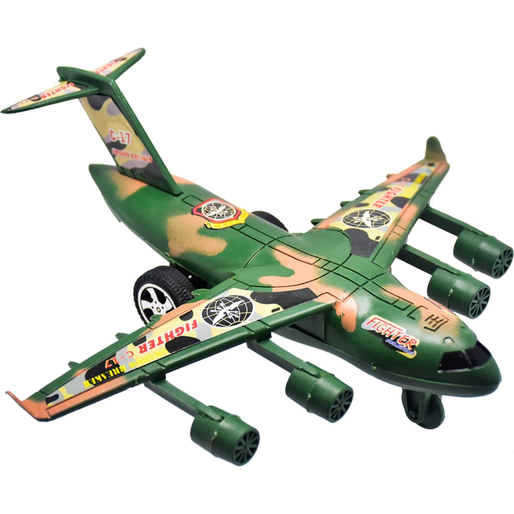 Aviões Militares de Brinquedo – Caça e Cargueiro Camuflados