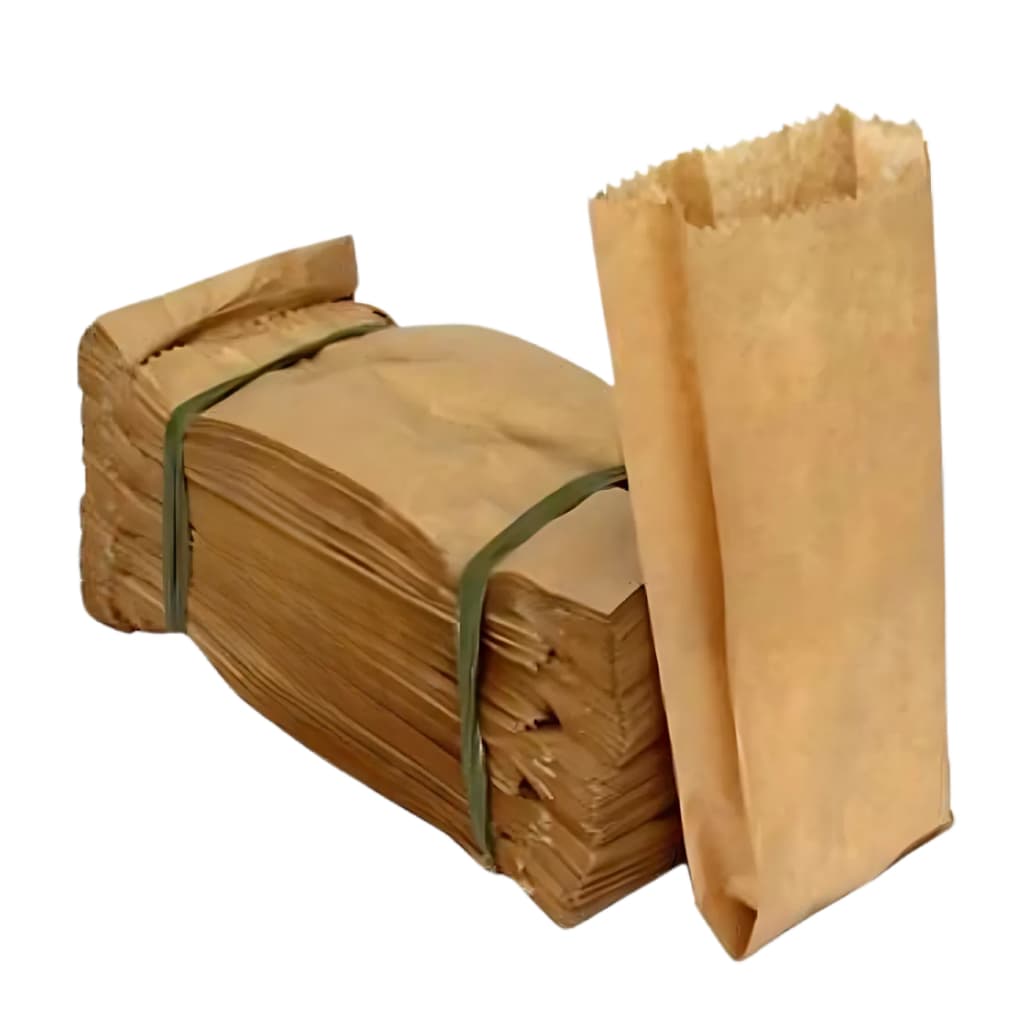 Kit 500 Unidades Sacos Papel Kraft Natural Sacolas Embalagens 3kg