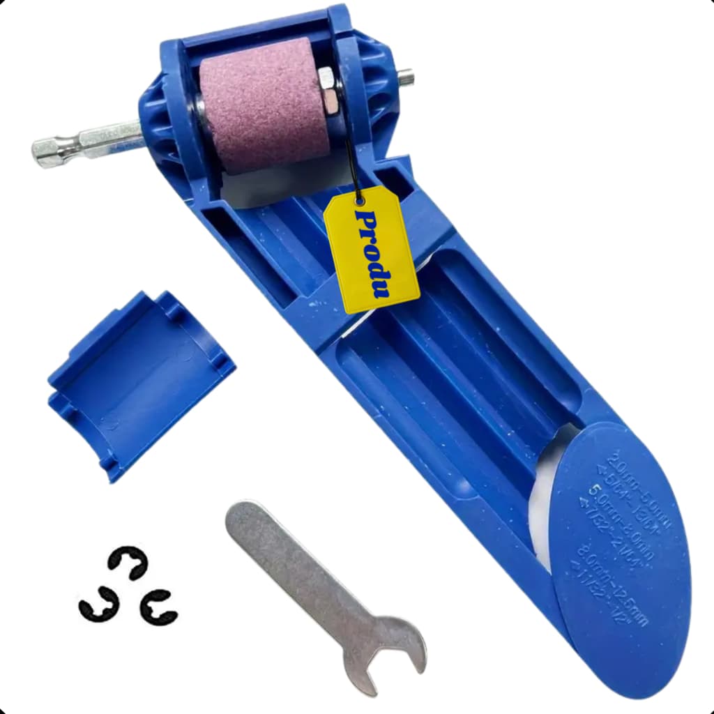 Afiador de Brocas Universal 2 a 12,5mm Adaptável em Furadeira kits com Rebolos de Pedra extra