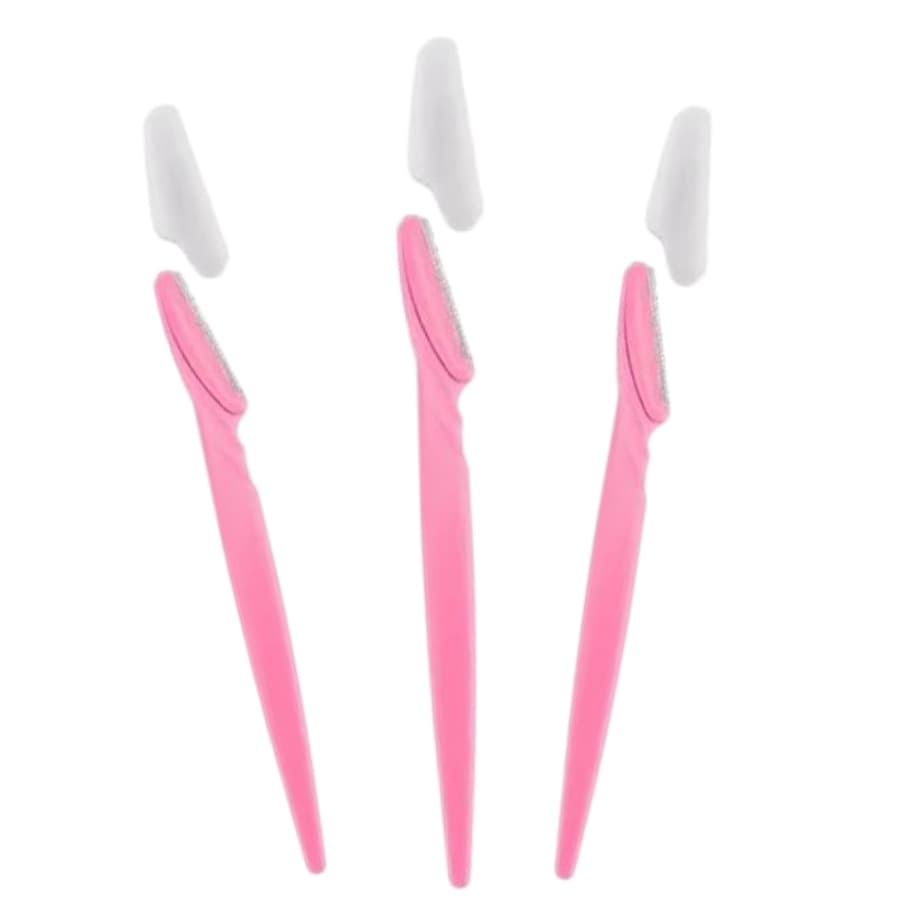 Kit de Navalhas Faciais e para Sobrancelhas – 3 Peças