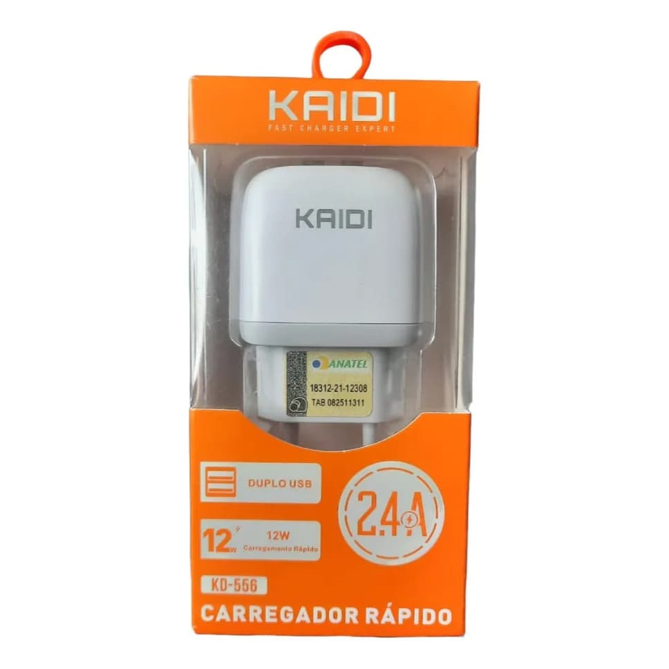 Carregador Turbo 2 Entradas Para Dispositivo Usb Mais Potente e Rápido
