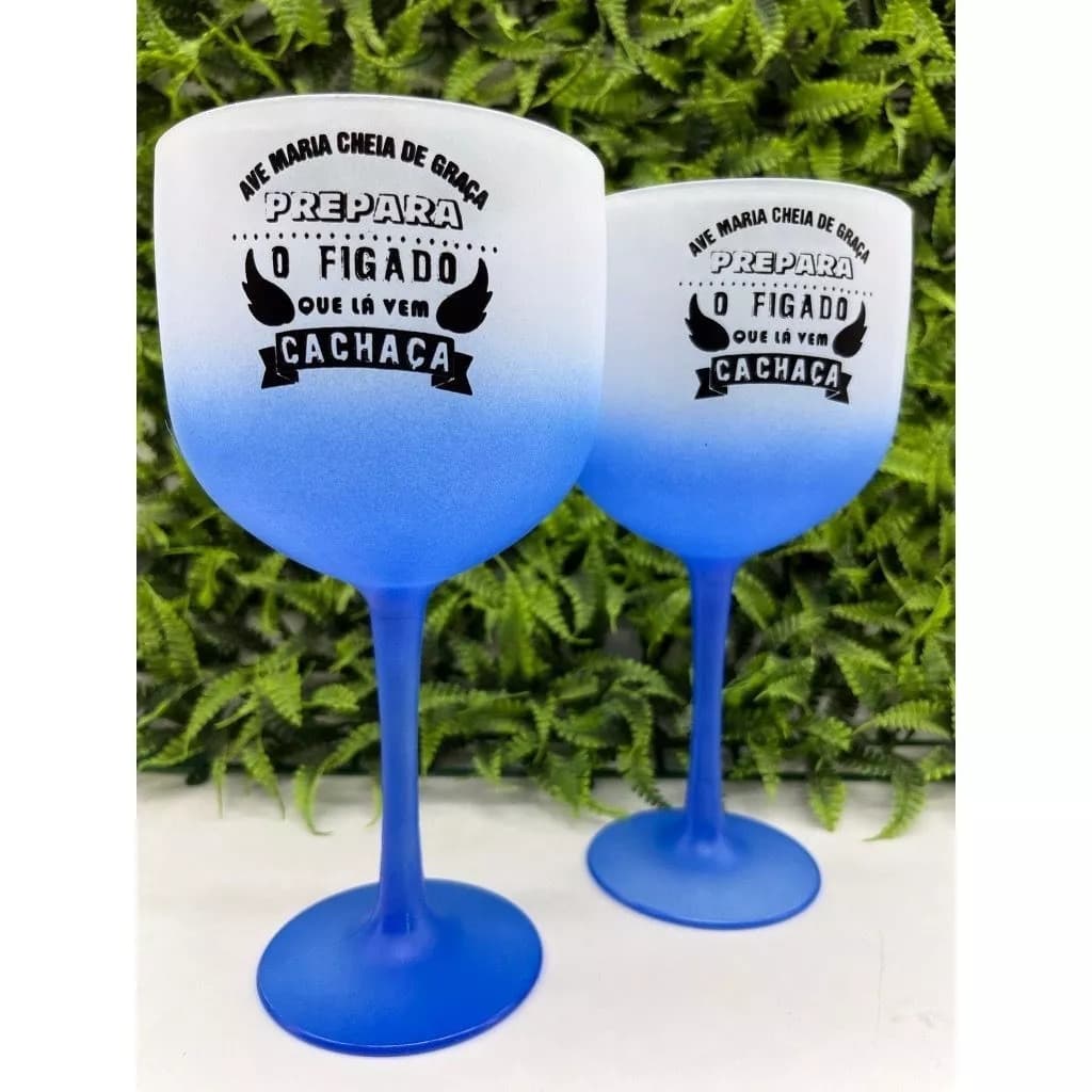 Kit 50 Taças de GIN degradê 450ml - Personalizadas