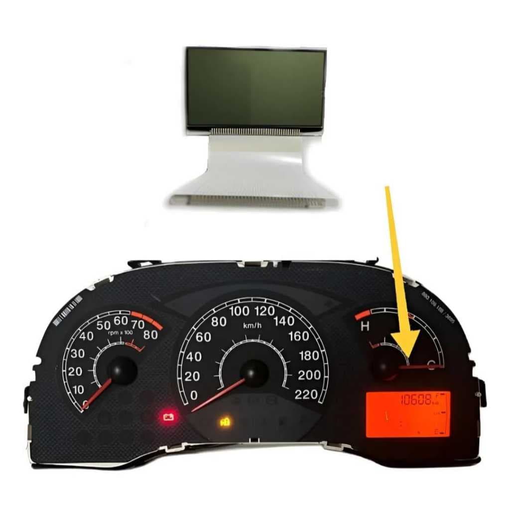 Display  Painel Lcd Inst. Fiat Palio Siena Strada 2008 A 2012