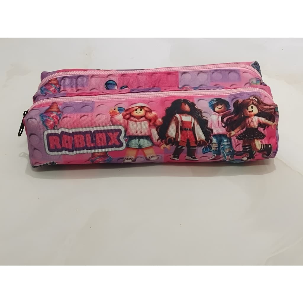 Estojo Duplo Escolar Roblox com duas divisorias  Box Grande Organizador Com Divisória Porta Caneta/lápis Cor