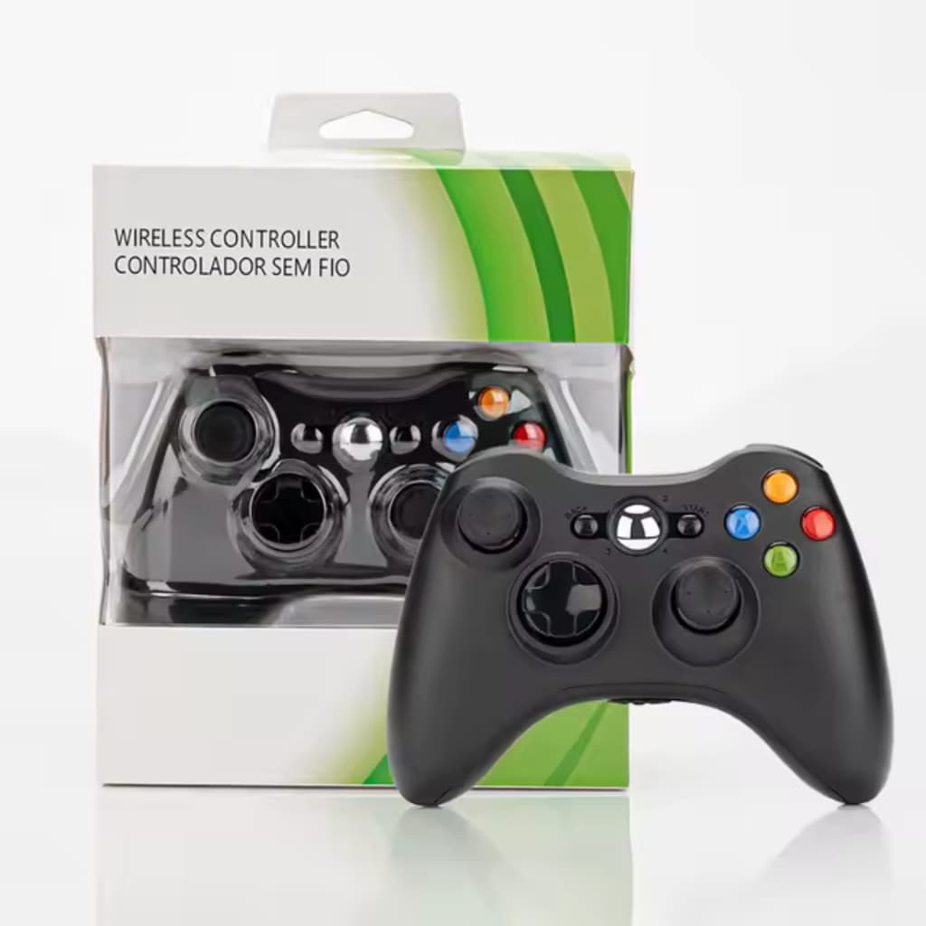 Controle Video Game Xbox 360 Joystick Xbox360  Preto