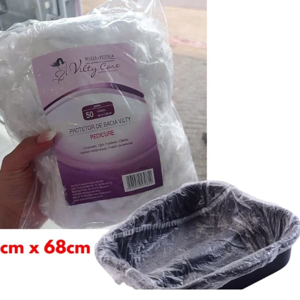 Protetor de Bacia para PEDICURE com 100un. da Vilty Care