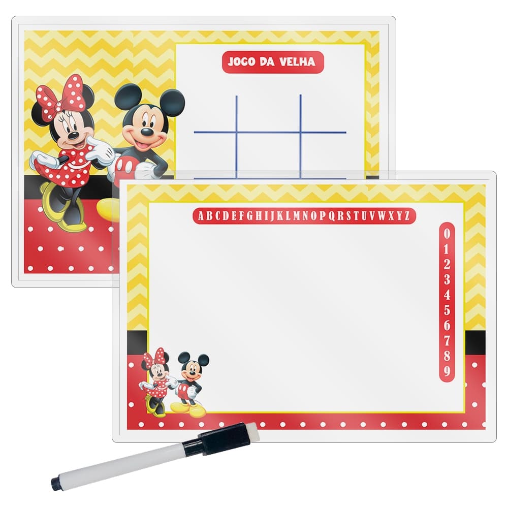 Lousa Magica Lembrancinhas Festa Infatil Tema MICKEY E MINNIE Pronto Para envio.