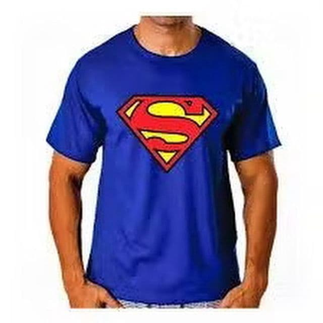 Camisa Camiseta Superman-Super Homem Heróis 100% Algodão Camiseta Masculina Básica