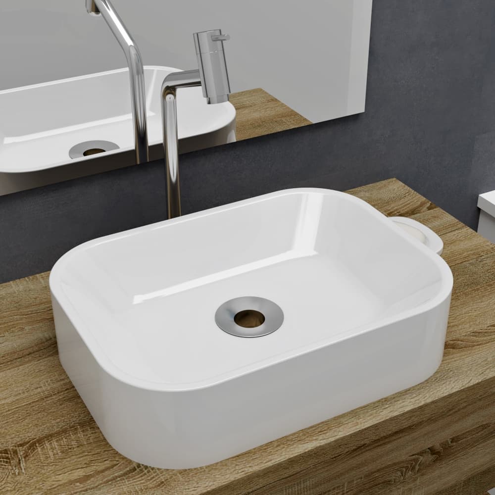 Cuba Pia De Apoio Luna Para Banheiro Lavabo Cozimax - 36.5x27cm
