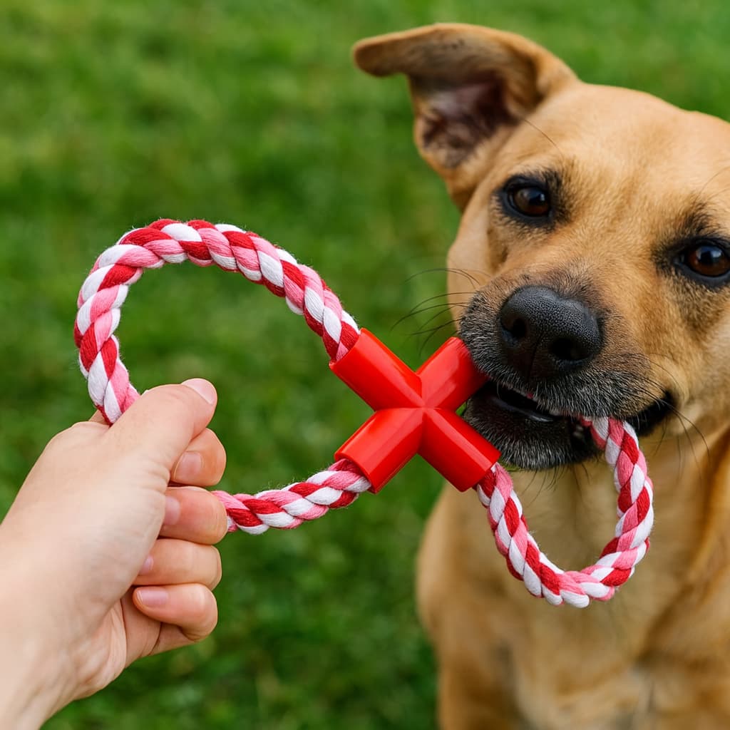 Brinquedo Corda Puxador Resistente para Cães Cachorros Pet