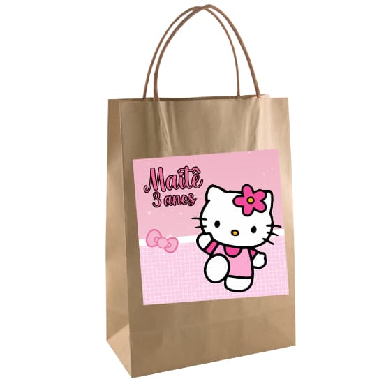 Adesivo Para Sacola Kraft Personalizado - fazemos qualquer tema