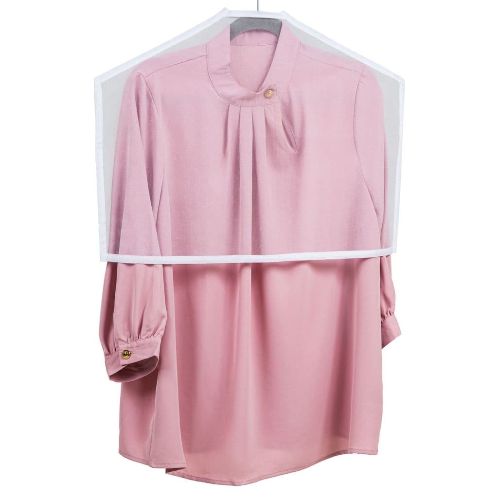 Capa Para Roupas Modelo Tapa Ombro Em Organza Respirável 55 X 40 | Branco