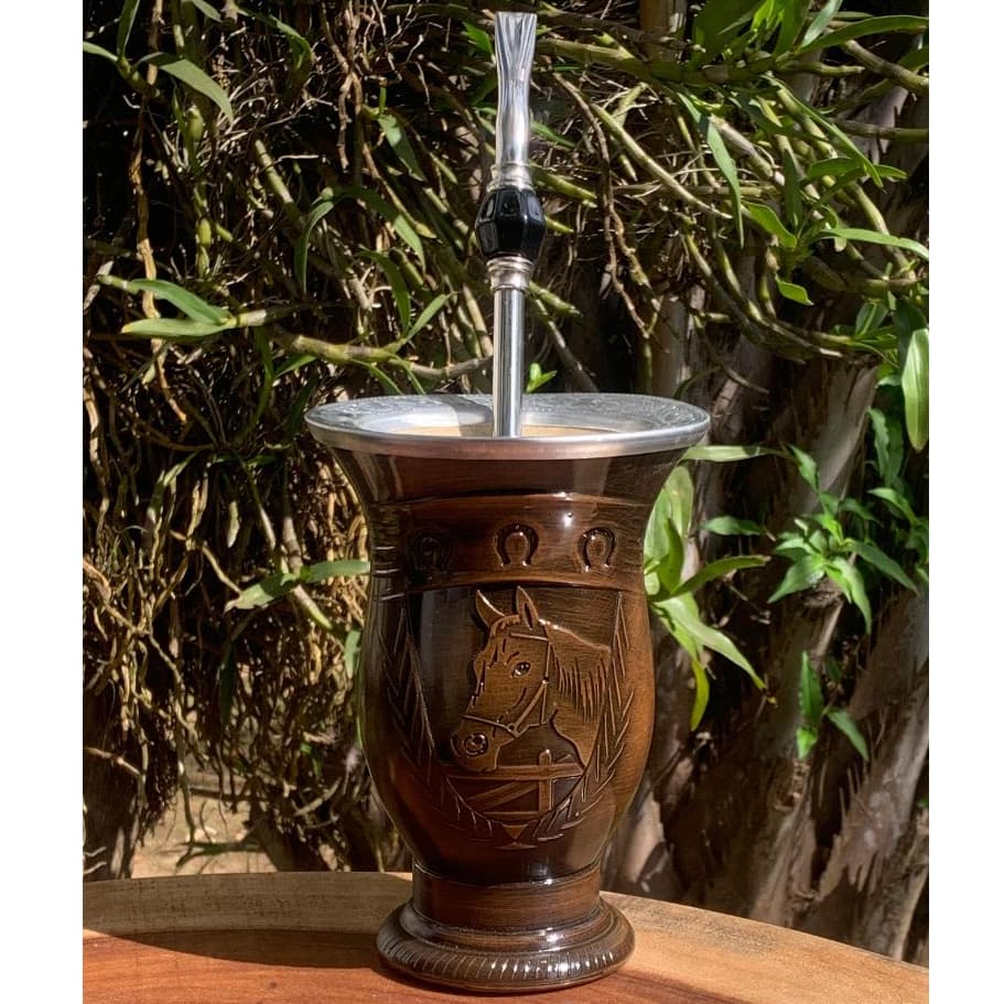 [PROMO LANÇAMENTO] Kit Cuia Porongo Cavalo + Bomba de Pedra