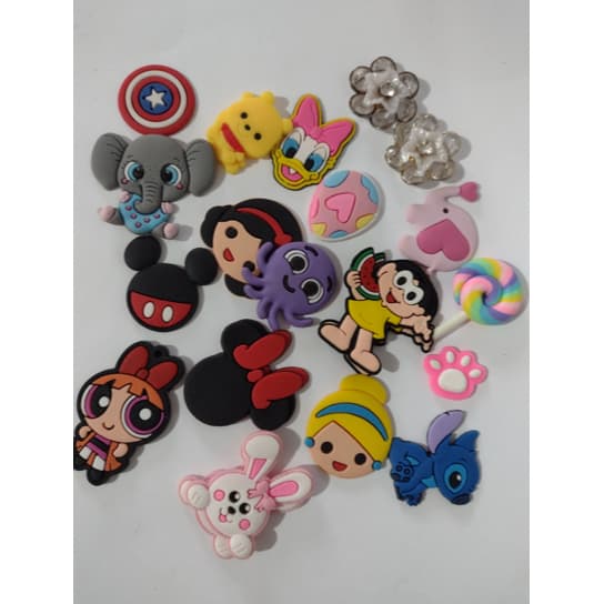 Kit apliques de silicone - 6 unidades - ESCOLHA DE ACORDO COM DISPONIBILIDADE