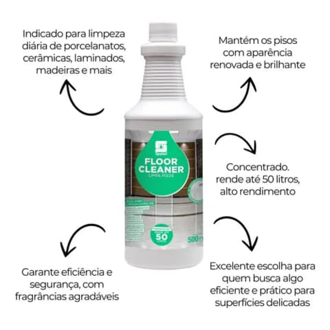 Limpador para Pisos e Revestimentos - Spartan Spartan Floor Cleaner 500ml