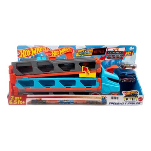 Pista De Carrinho Com 3 Carrinhos Hot Wheels Guincho Mattel