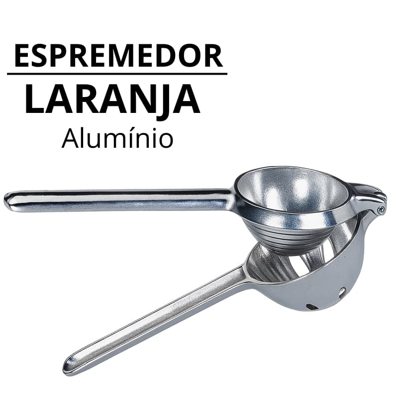 Espremedor de Laranja Manual em Alumínio Reforçado – Suco Natural Rápido e Prático