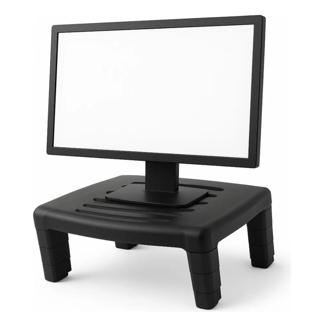 Suporte Base Monitor Notebook Tela Pc Gamer Com 4 Níveis De Ajuste C3tech Preto