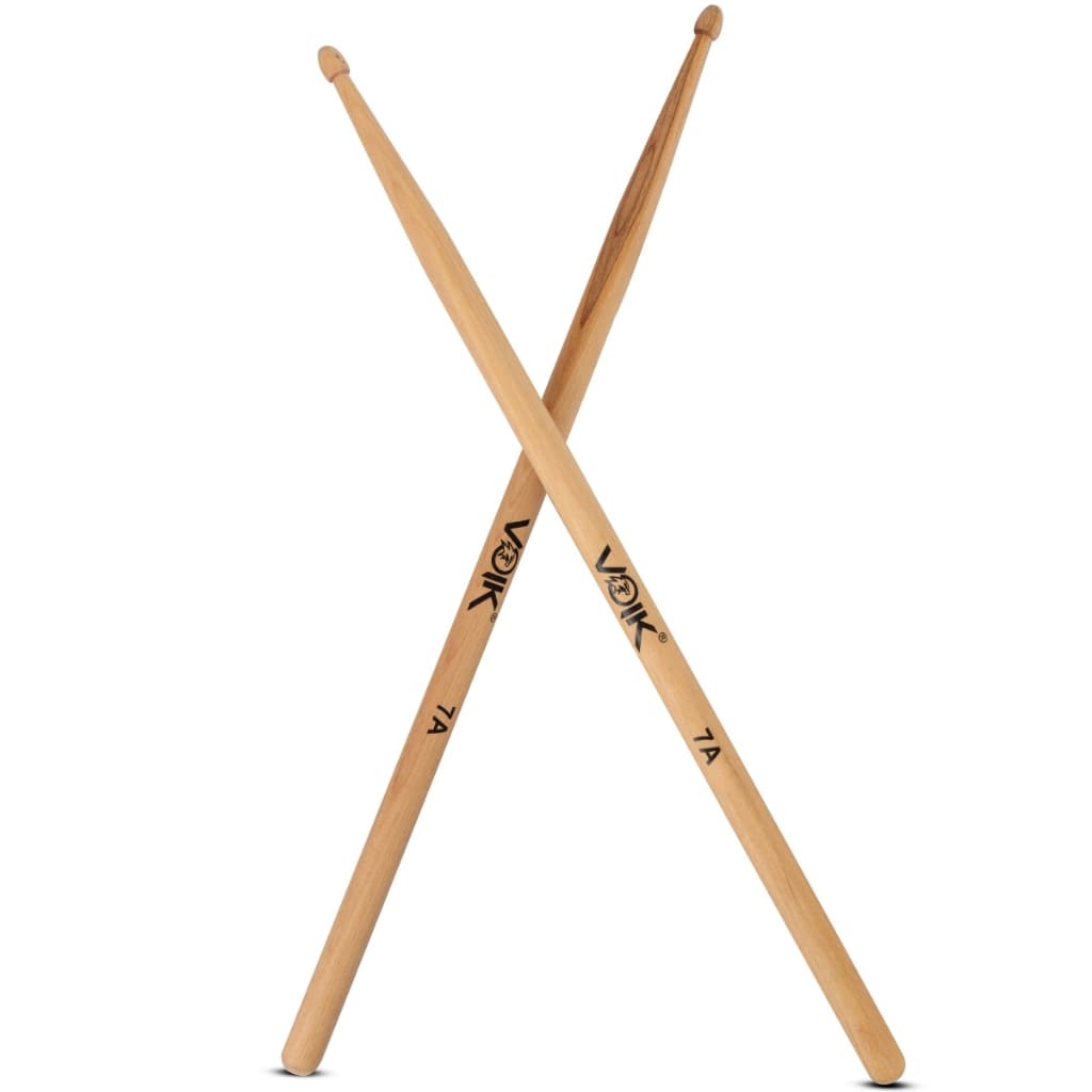 Par de Baquetas Ponta de Madeira Maple Voik 7A