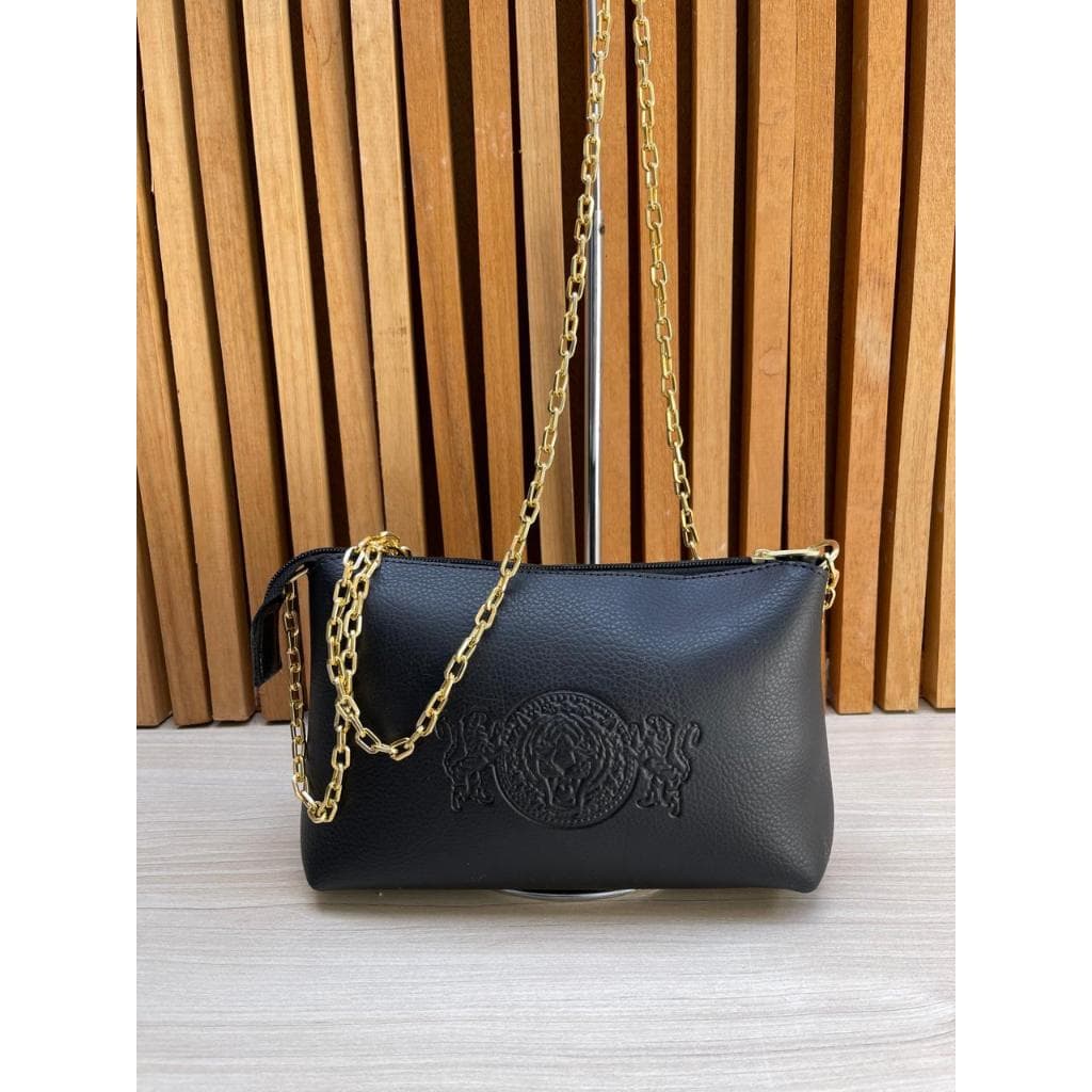 Bolsa Feminina Transversal Pequena Couro Sintético Alça Corrente Ombro Mão Fashion Casual Envio Rápido