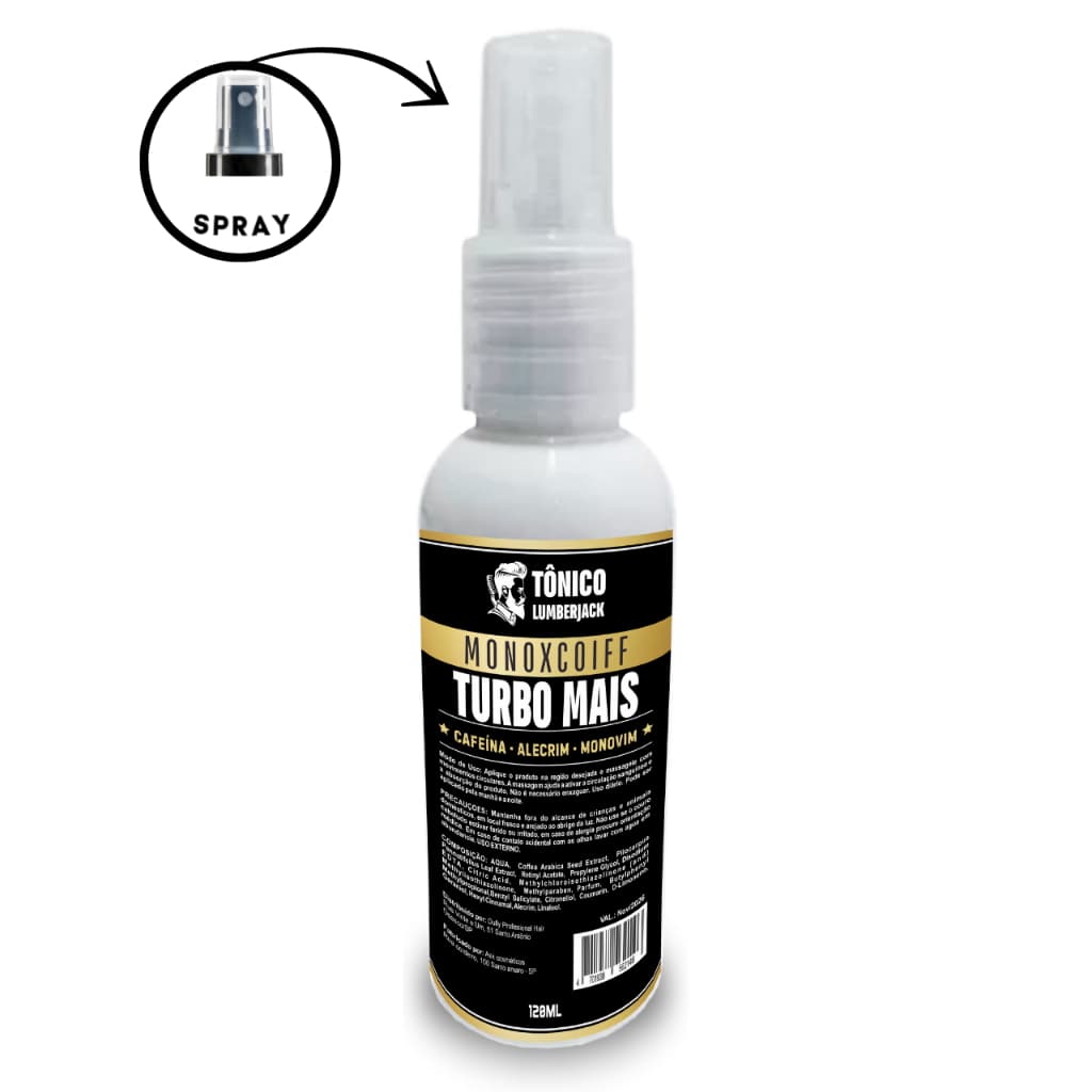 Tônico Capilar Antiqueda e Crescimento 120ml – Barba, Cabelo e Sobrancelhas