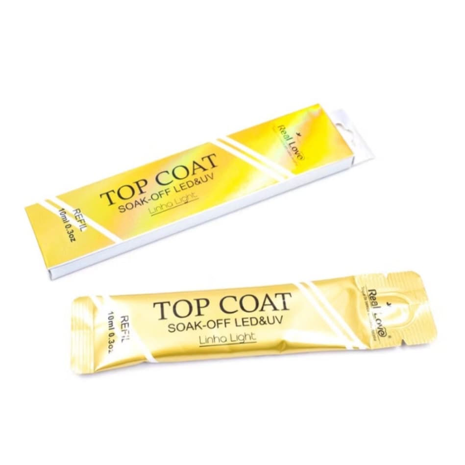 Refil Top Coat Linha Light 10ml - Real Love