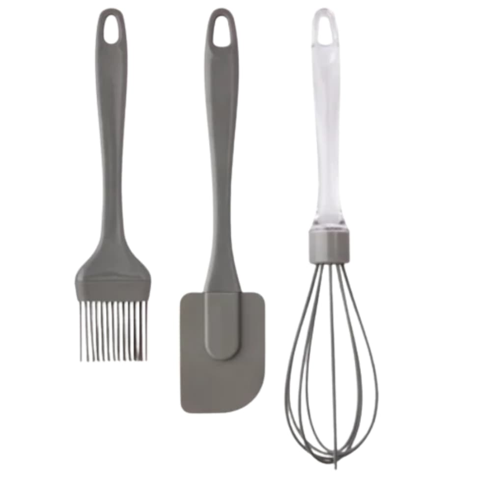 Cinjunto para Cozinha com Pincel, Espátula e batedor de Silicone Utensílios para Cozinha