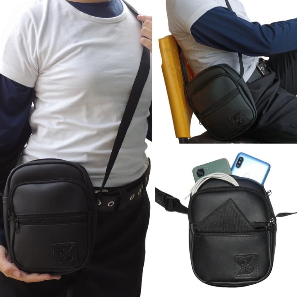 kIT Shoulder Bag bolsa Transversal e de Ombro  Pochete Chest bags Street Wear Skatista