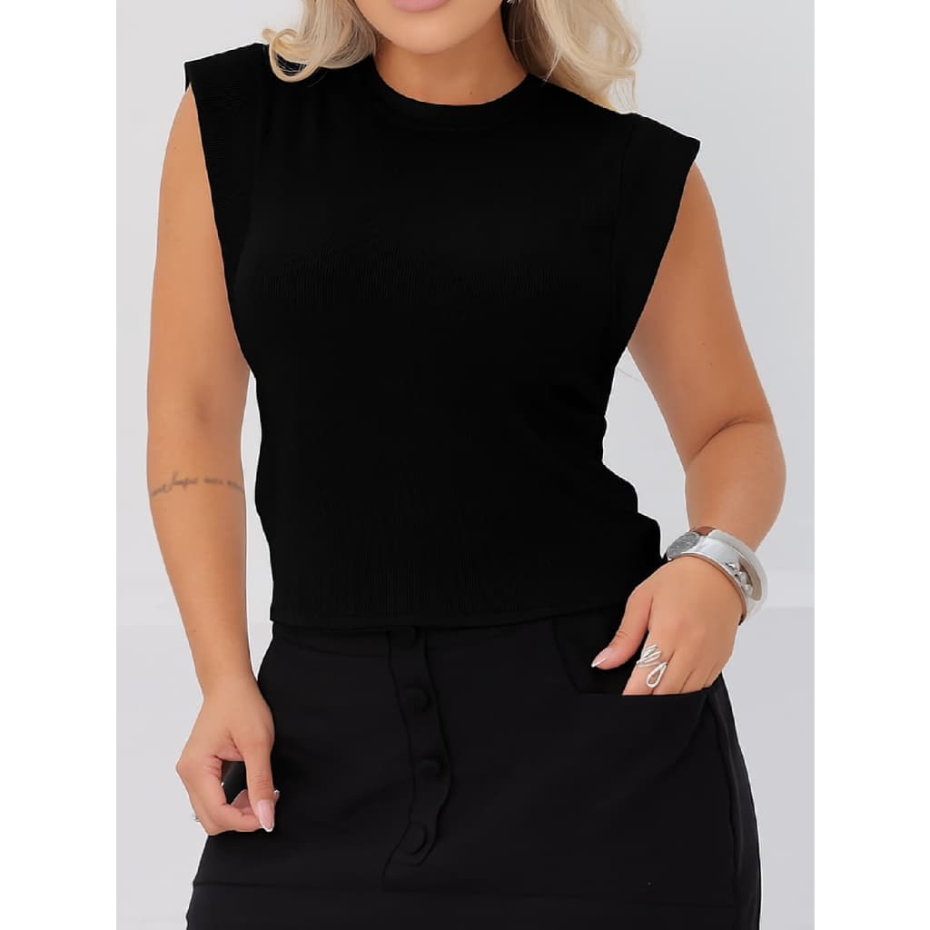 Blusa Blusinha Feminina Borboleta tecido ribana canelada