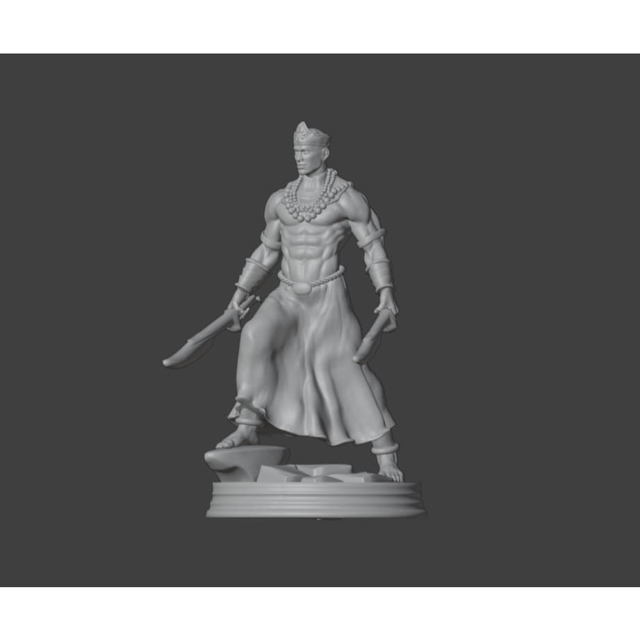 Miniatura de Ogum ( modelo 3 ) SEM PINTURA