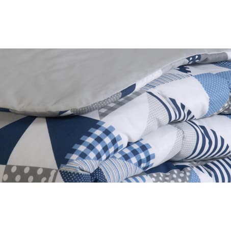 Capa De Edredom Cama Solteiro Dupla Face Com Zíper 1,70 X 2,40 Tecido Algodão