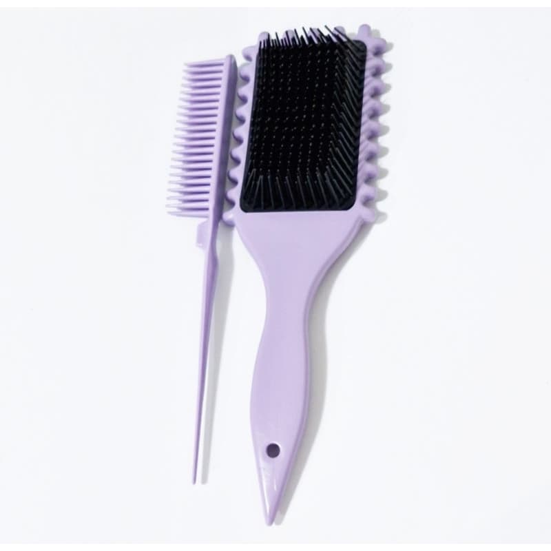 kit com Escova  Onda + Pente 3 fileira finalizações dos  cachos