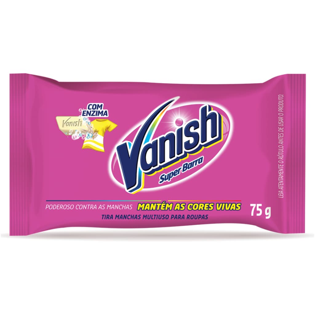 Tira Manchas Super Barra para roupas coloridas 75g Vanish