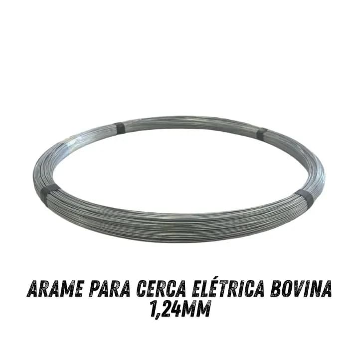 Arame Galvanizado Para Cerca Elétrica Nº 18  - 500 Metros