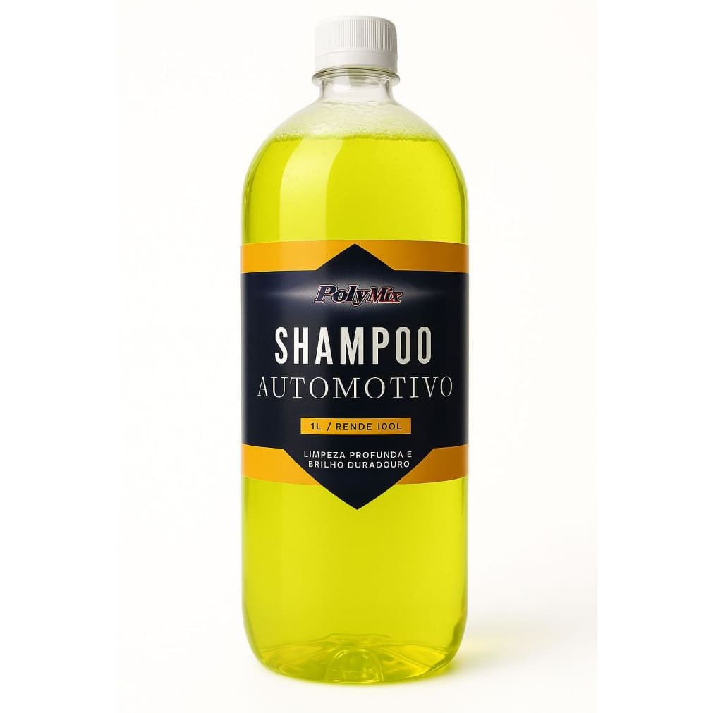 Shampoo Automotivo Concentrado 1L Rende até 100 Litros Limpeza Profunda Polymix