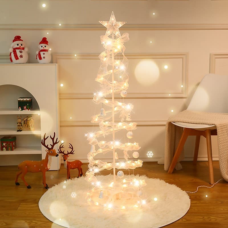 Árvore de Natal Luz LED Iluminação Decoração Árvore de Natal dobrável Festa Decoração Luz de Natal N10