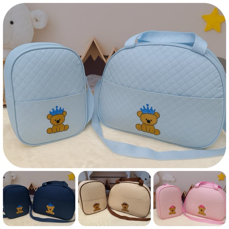 Kit Bolsa e Mochila Saida Maternidade Promoção Bolsa de fraldas