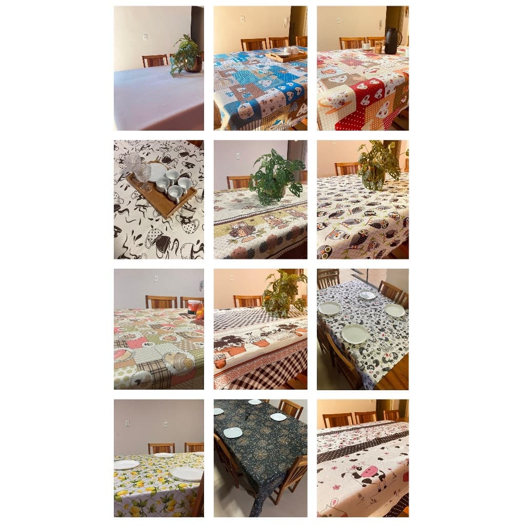 Toalha de mesa. 2, 4, 6, 8, e 10 lugares. Estampas A sua escolha. Festa. cozinha. PREÇO DE FÁBRICA!