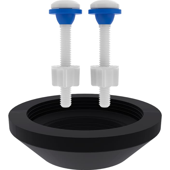 Kit Fixação Caixa Acoplada Blukit – universal -  Completo com Parafusos, Porcas e Vedação