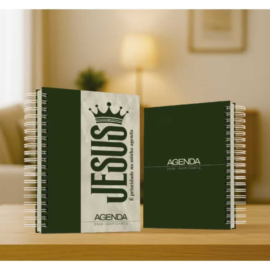 Agenda 2026 Edificante com Versículos Bíblicos/ Masculino e feminino