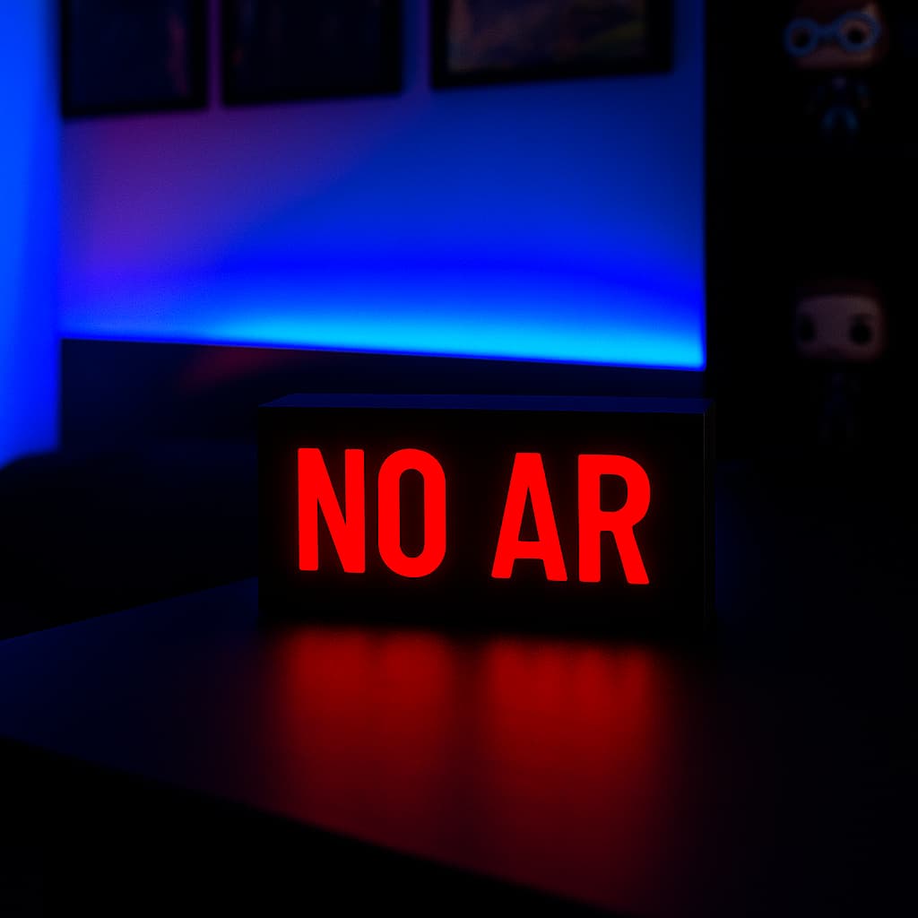 Luminária de mesa Streamer Youtuber Lives Vídeos No Ar Com Led Bivolt Setup Gamer