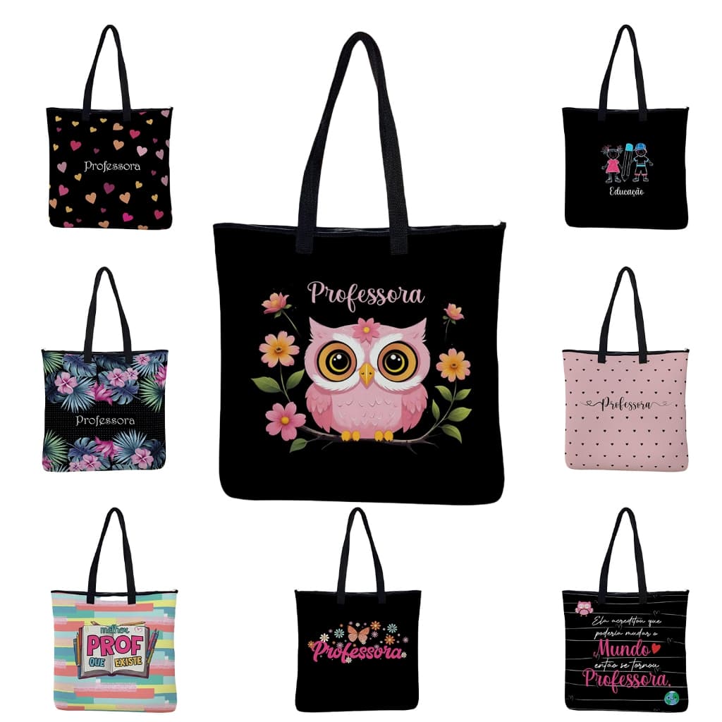 Bolsa Tiracolo Feminina Ombro - Neoprene Alça Ombro Presente Professora Dia dos Professores Educadora Escola - ISOPRENE