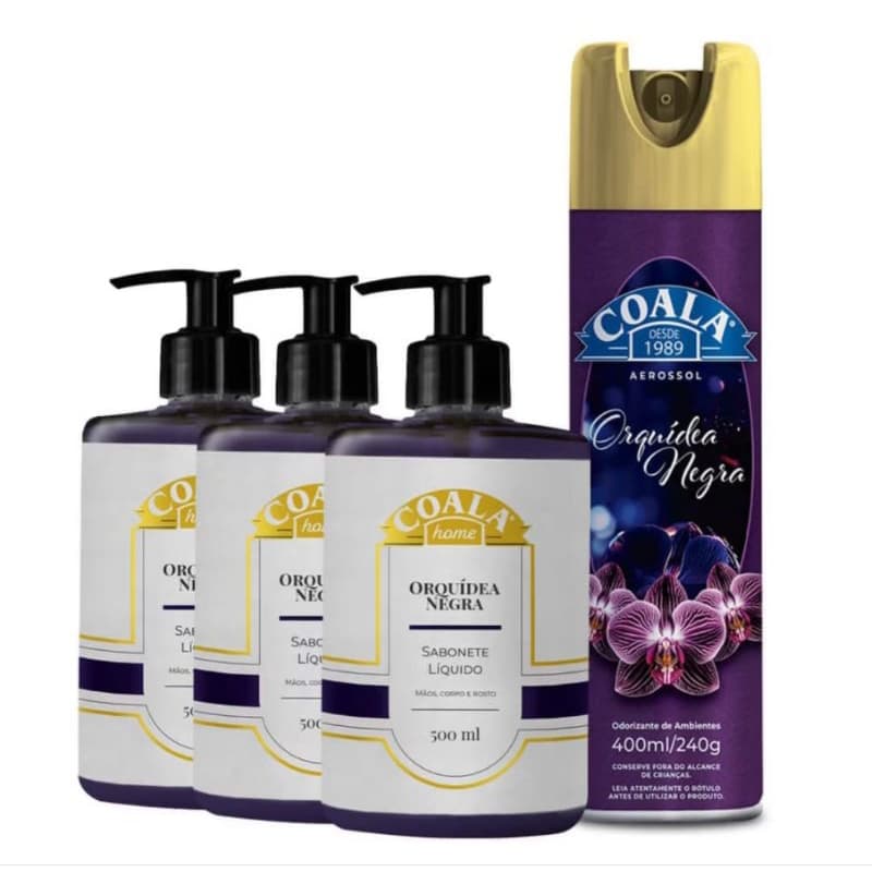 Kit Coala Orquídea Negra Sabonete + Aerossol