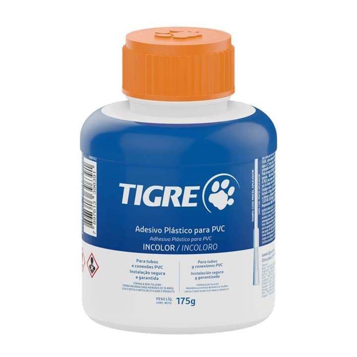 Cola adesivo plastico para pvc 175G Tigre - incolor